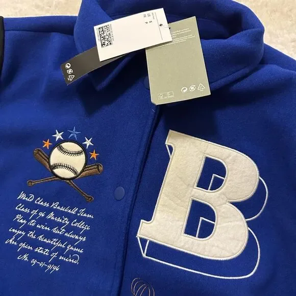 NEW BROOKLYN VARSITY JACKET - Royal Blue | NWT Sz S - Picture 5 of 6